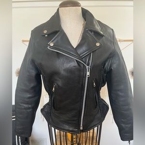 Bad Ass Biker Chick Leather Coat
